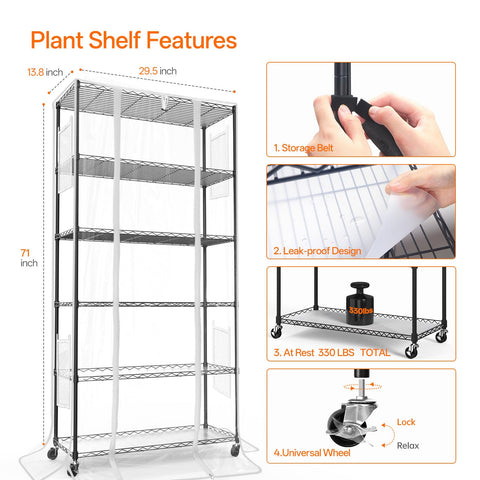 Bstrip durable frame resists rust and oxidation for long-lasting indoor gardening