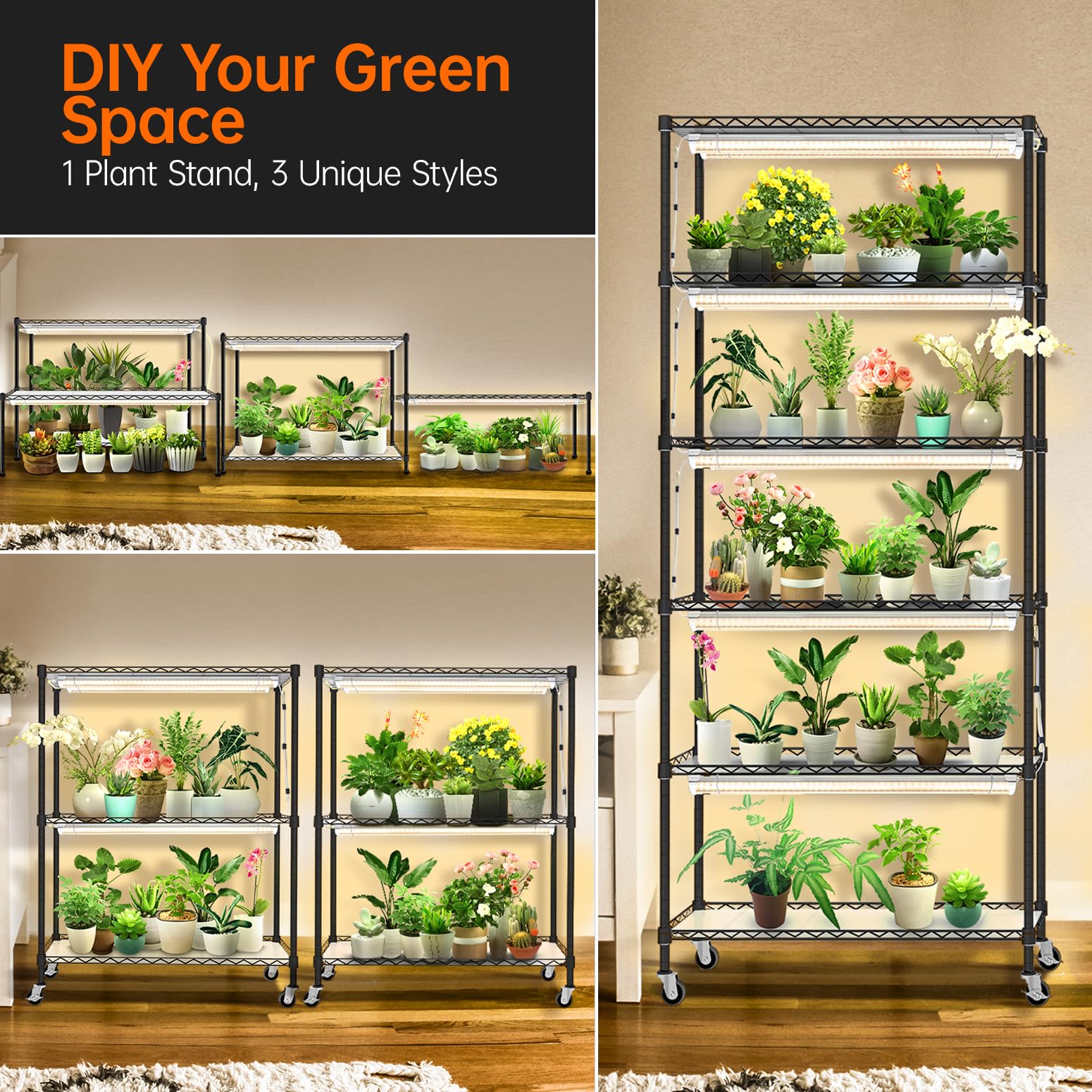 Bstrip eight full-spectrum grow lights supporting various growth stages
