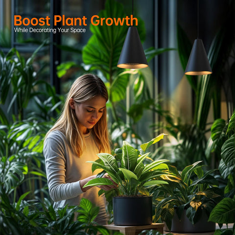 Bstrip full-spectrum plant light (380-800nm) supports vibrant indoor plant colors.
