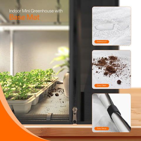 Bstrip GM3 waterproof base mat protects surfaces during watering and cleanup.