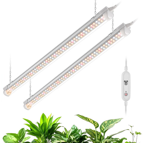 Bstrip grow light 2ft 2-pack for efficient indoor seedling growth.