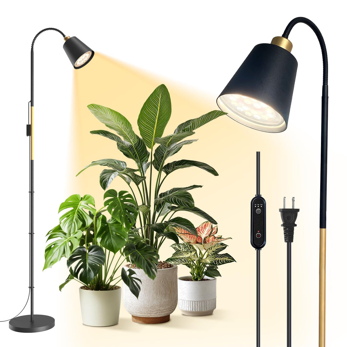 Bstrip Grow Light 65inch stand illuminates indoor plants evenly