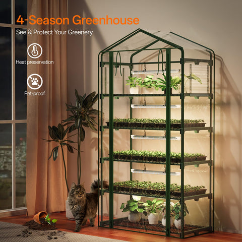 Bstrip Grow Light T8 panel provides full spectrum for thriving seedlings.