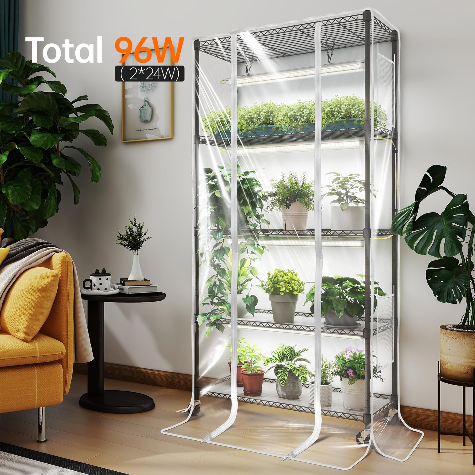 Bstrip grow lights deliver full-spectrum 5000K illumination for seed to flowering.