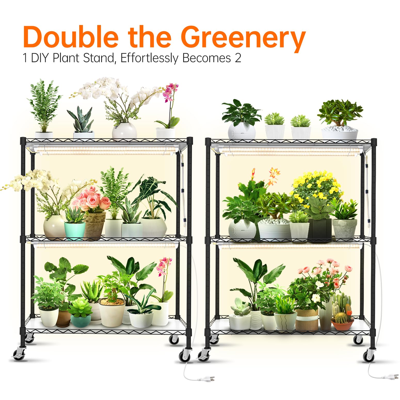 Bstrip eight full-spectrum grow lights mimic sunlight for varied growth stages