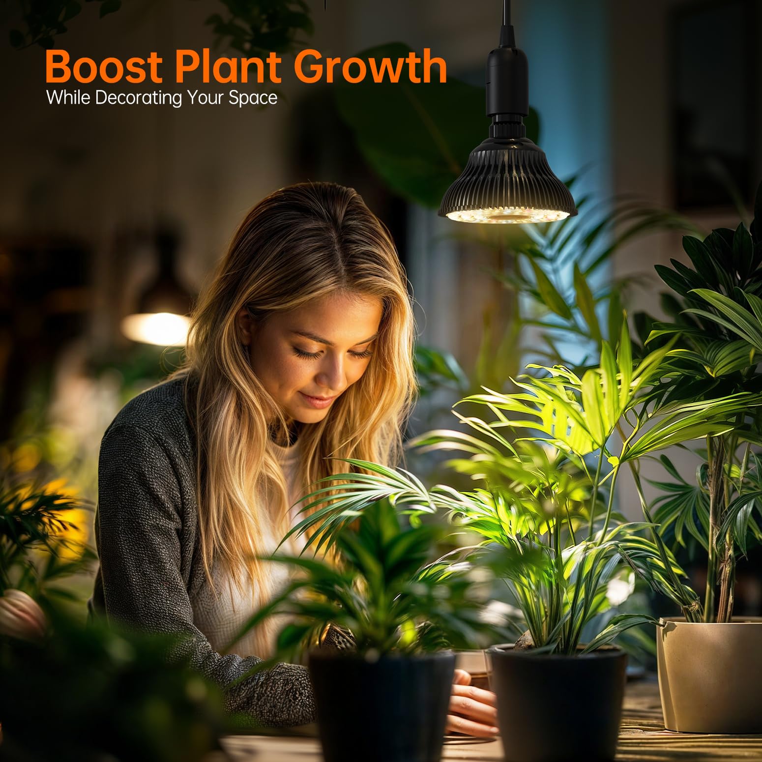 Bstrip fixture showing PPFD-boosting design for lush indoor growth.