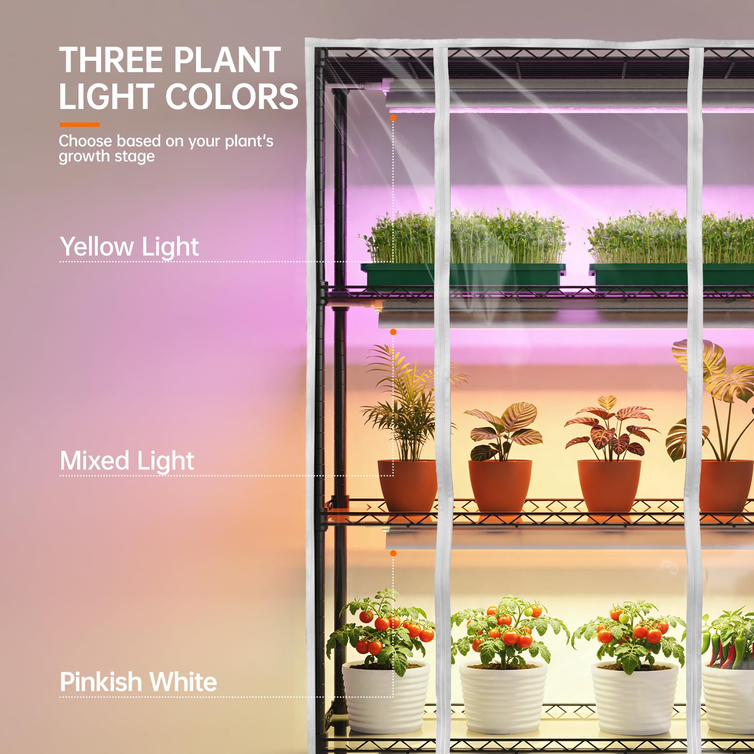 Bstrip Grow Light System highlights bright full-spectrum lighting for steady growth.