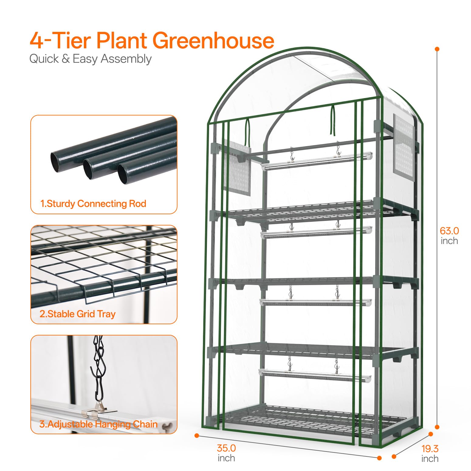 Bstrip plants thriving inside the greenhouse cabinet