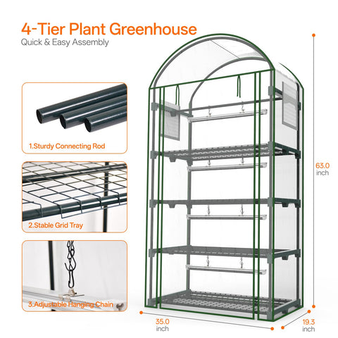 Bstrip plants thriving inside the greenhouse cabinet
