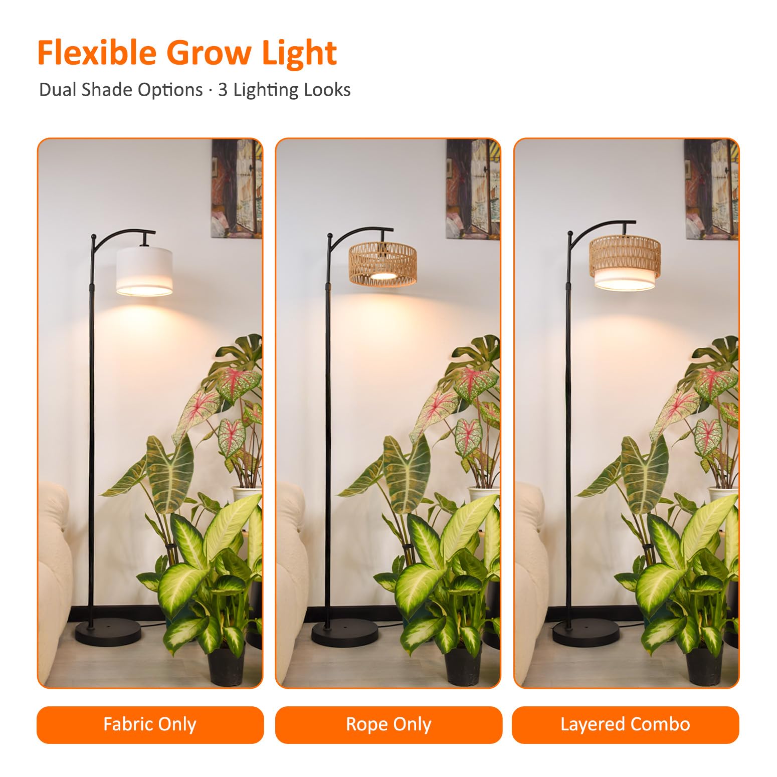 Bstrip rotatable bulb head allows precise light direction.