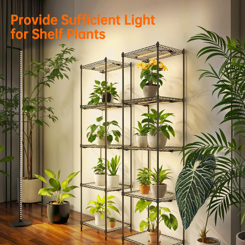 Bstrip four-section design demonstrates easy height expansion for varied plant heights and room setups.