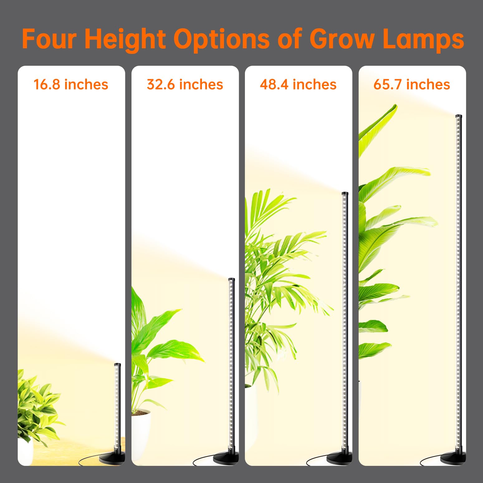 Bstrip side-illuminated design provides broad coverage for multiple plants.
