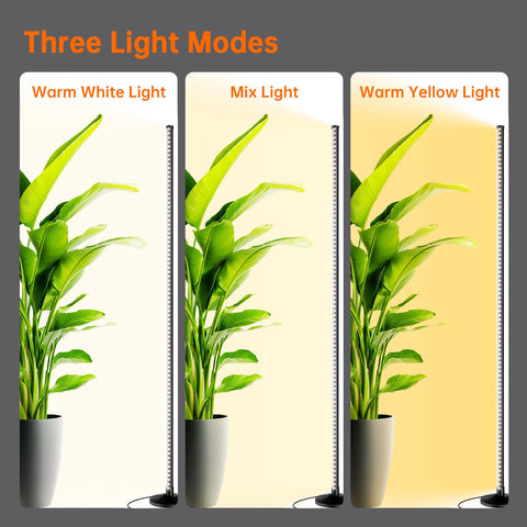 Bstrip wide-irradiation area covers several pots with even light.