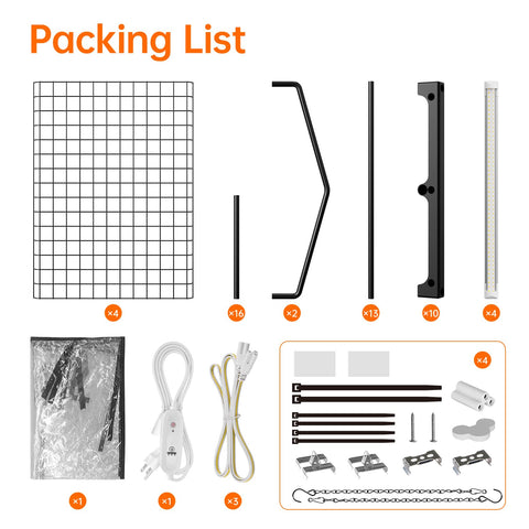 Bstrip sturdy steel frame ensures durable indoor gardening