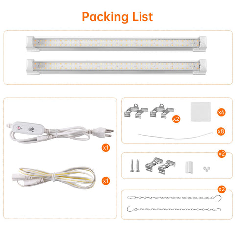 Bstrip T8 Grow Light ready for use with quick start.