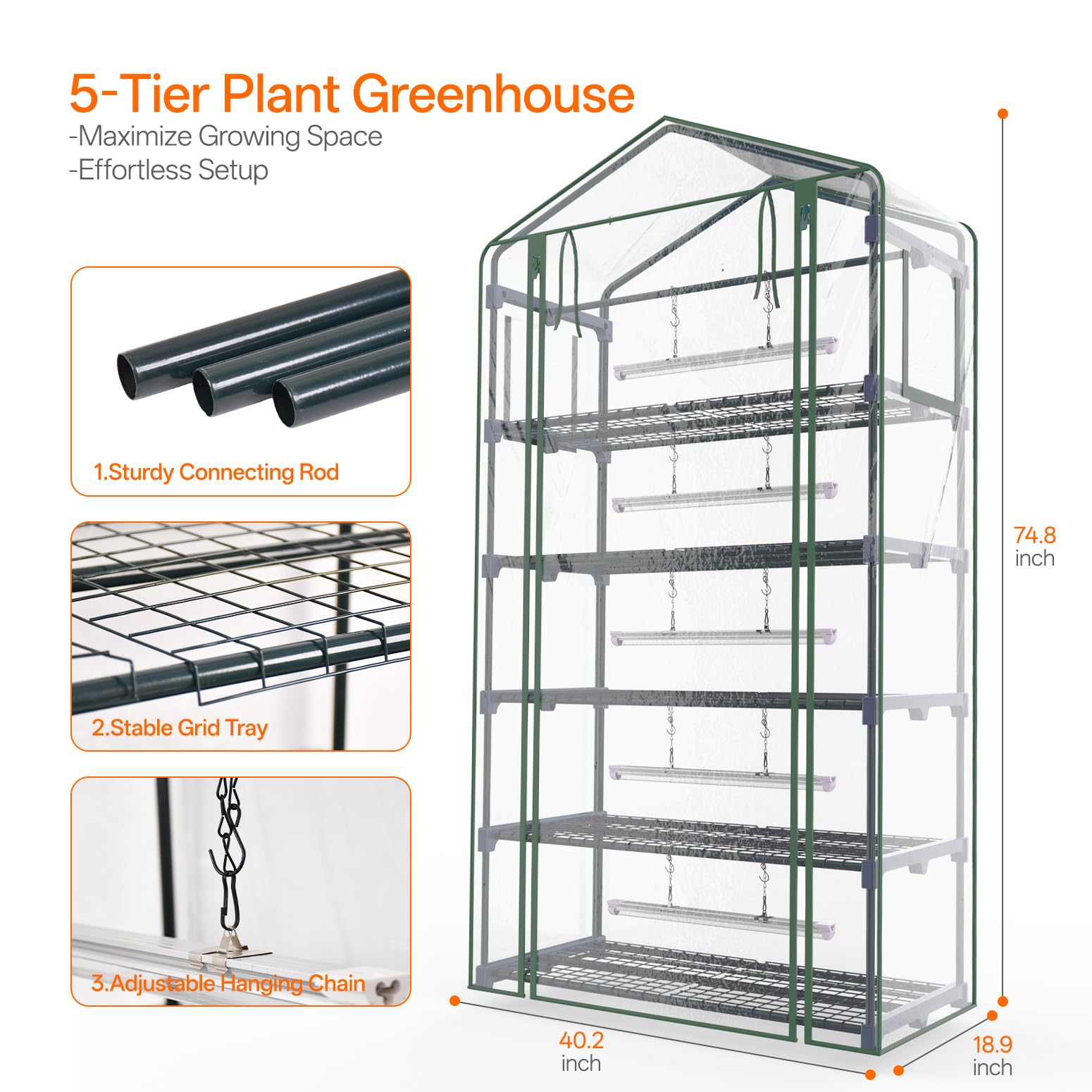 Bstrip 32-cell and 12-cell trays enable flexible seed tray configurations.