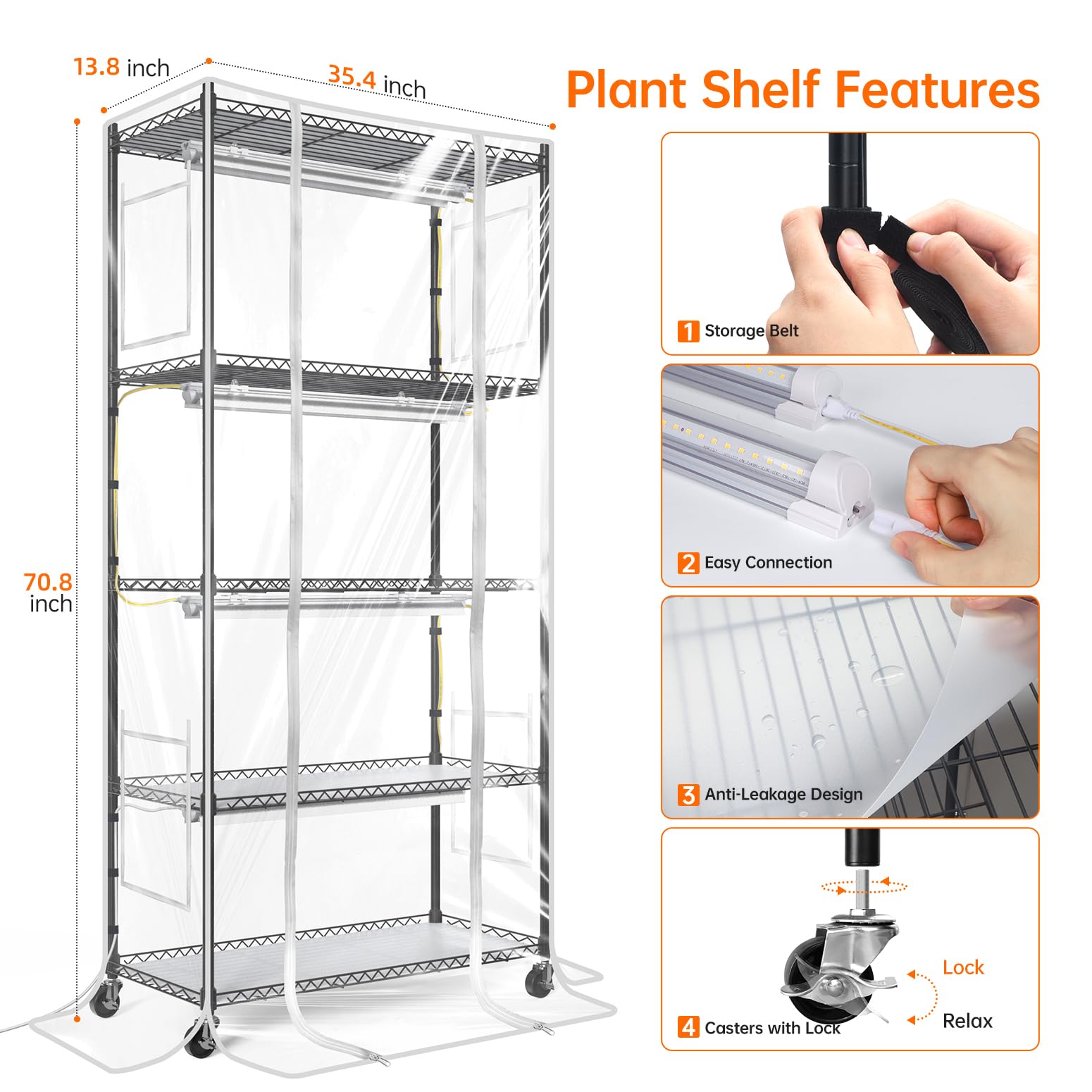 Bstrip vent windows improve airflow for a healthy plant environment.