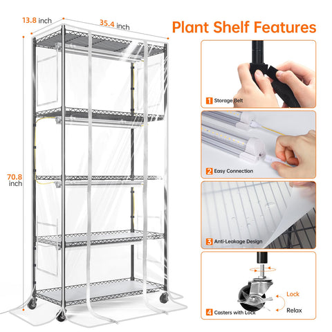 Bstrip vent windows improve airflow for a healthy plant environment.