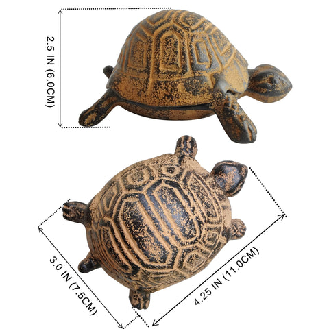 BSTWISH garden turtle key box ornament that hides a spare key