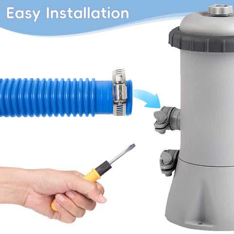 Btanadi hose compatible with Intex pumps 330–1000 GPH.