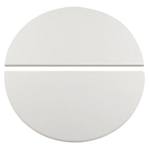 BTCDR half-moon ceramic heat deflector for Kamado Joe Classic promotes even heat circulation.