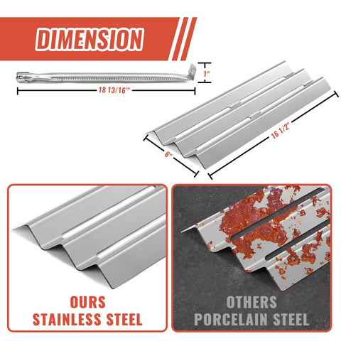 BTCDR Napoleon LEX485 heat plates in stainless steel resist corrosion
