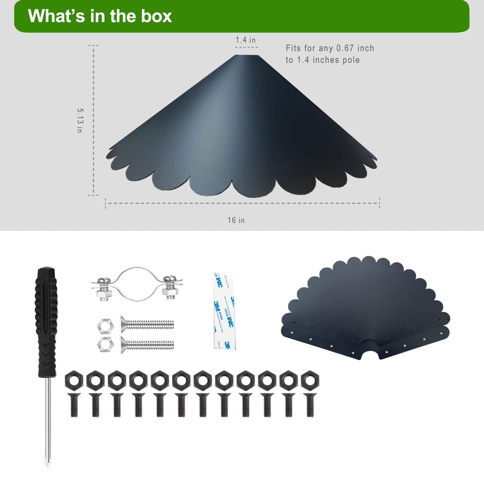 BTFCROCHOOK weatherproof PP material resists rain and snow.