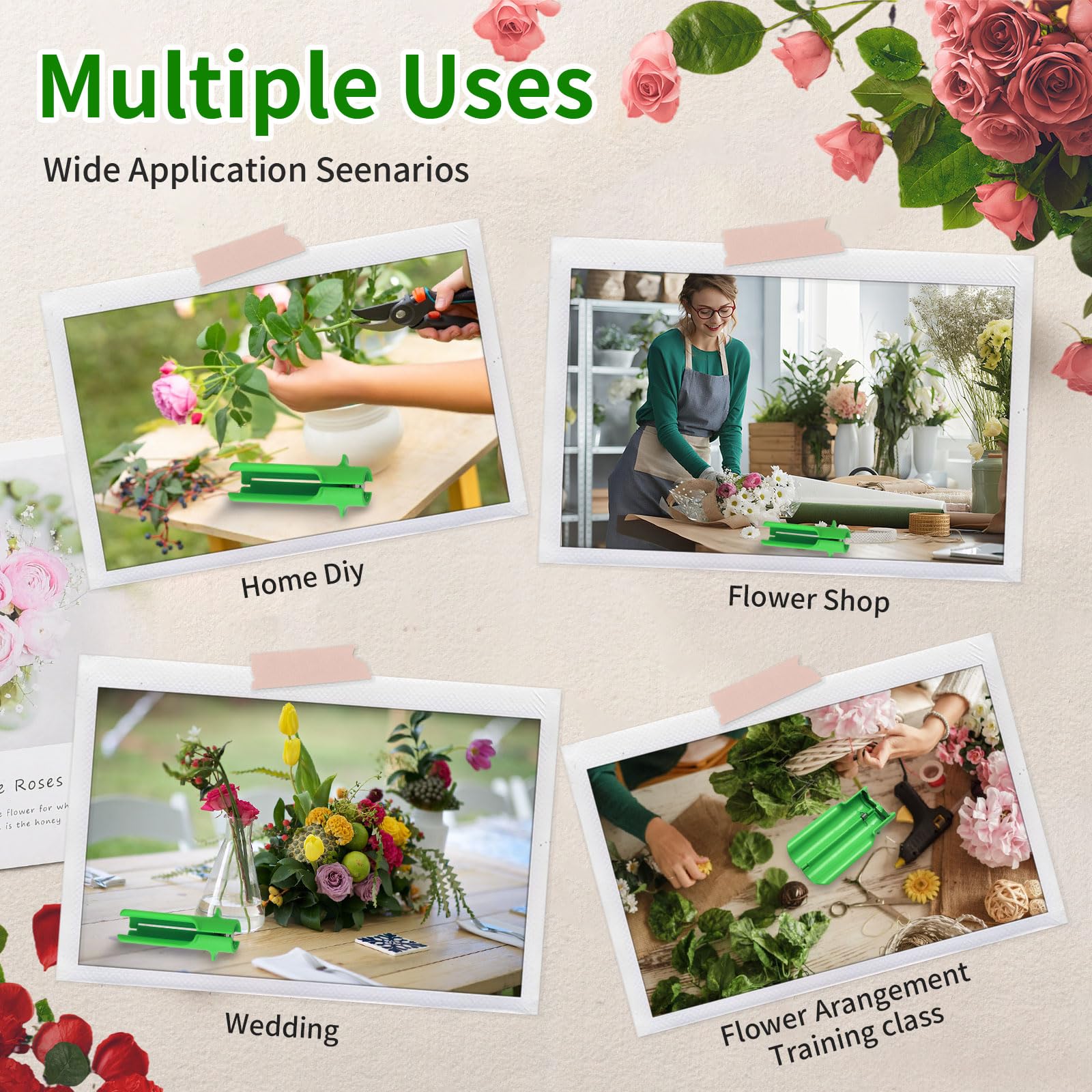 BTKOSHLE user-friendly tool keeps stems neat during rose trimming tasks