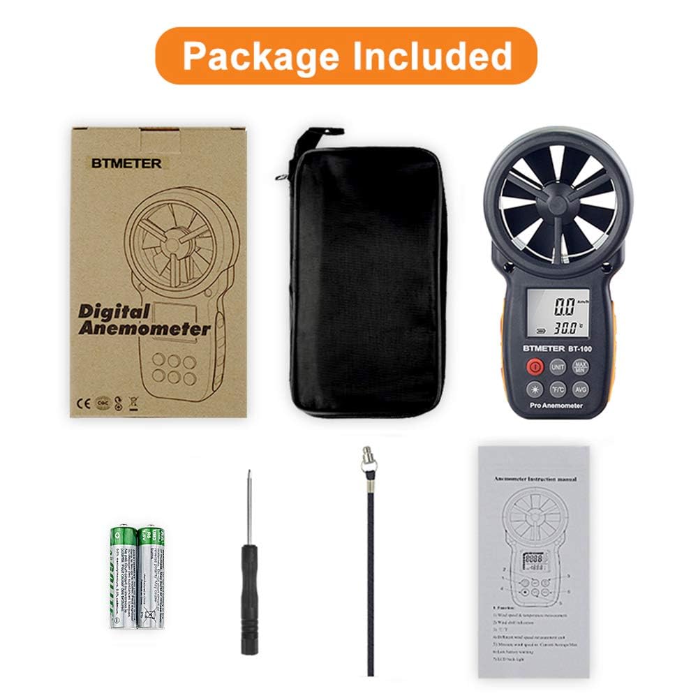 BTMETER BT-100 batteries included for immediate use