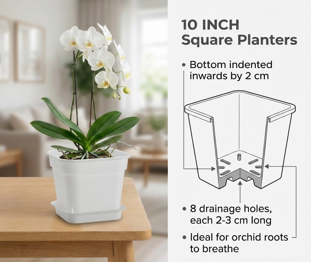 BTPLASTIK 5mm thick heavy-duty planter withstands sun and heavy soil.