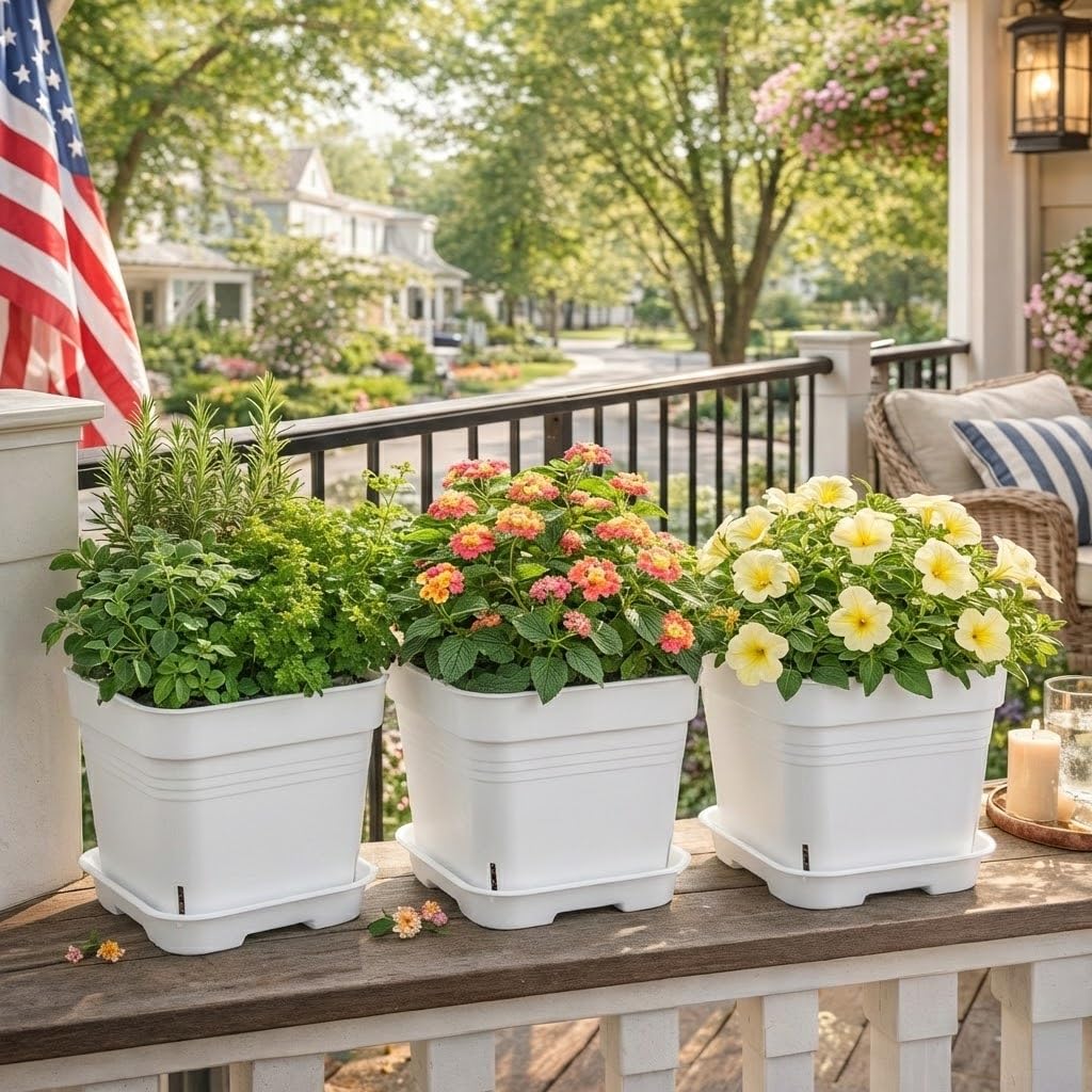 BTPLASTIK planter includes a reinforced saucer to catch excess water.