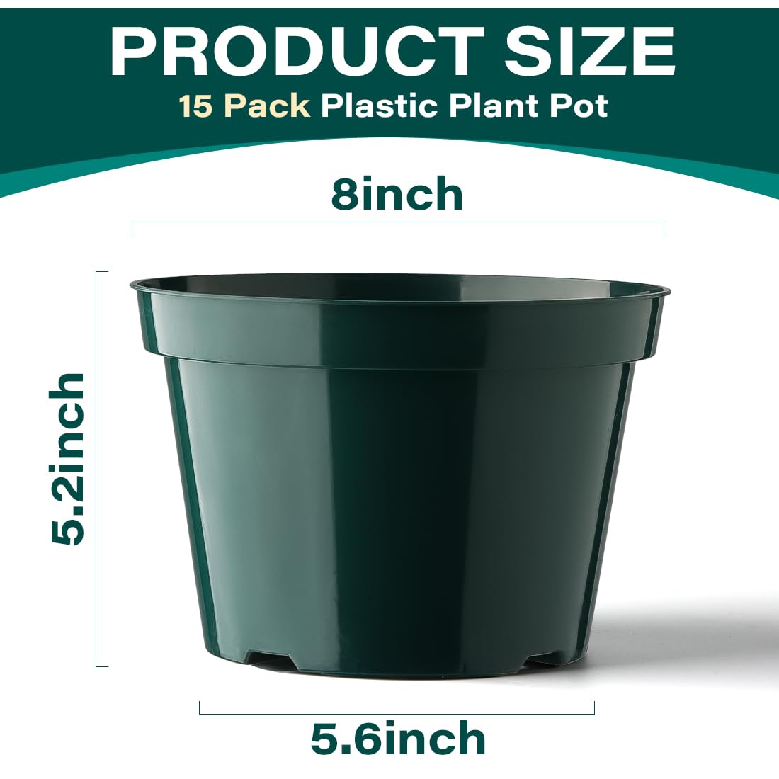 BTPLASTIK 15-pack nursery pots for versatile indoor and outdoor gardening.