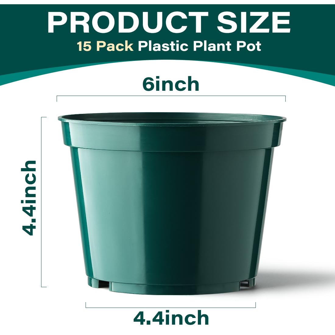BTPLASTIK 6-inch plant pot drainage holes highlight moisture management