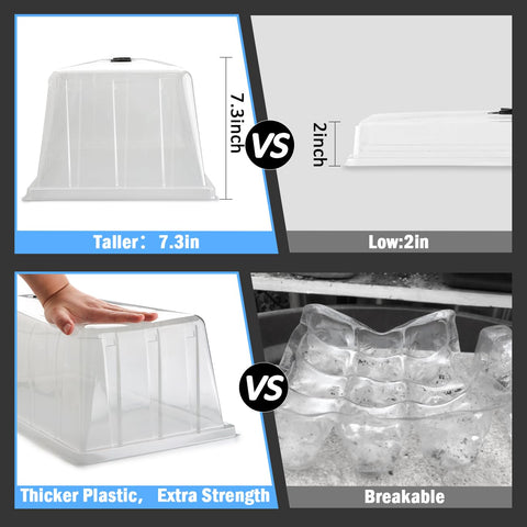 BTPLASTIK germination propagation dome ideal for microgreens and herbs