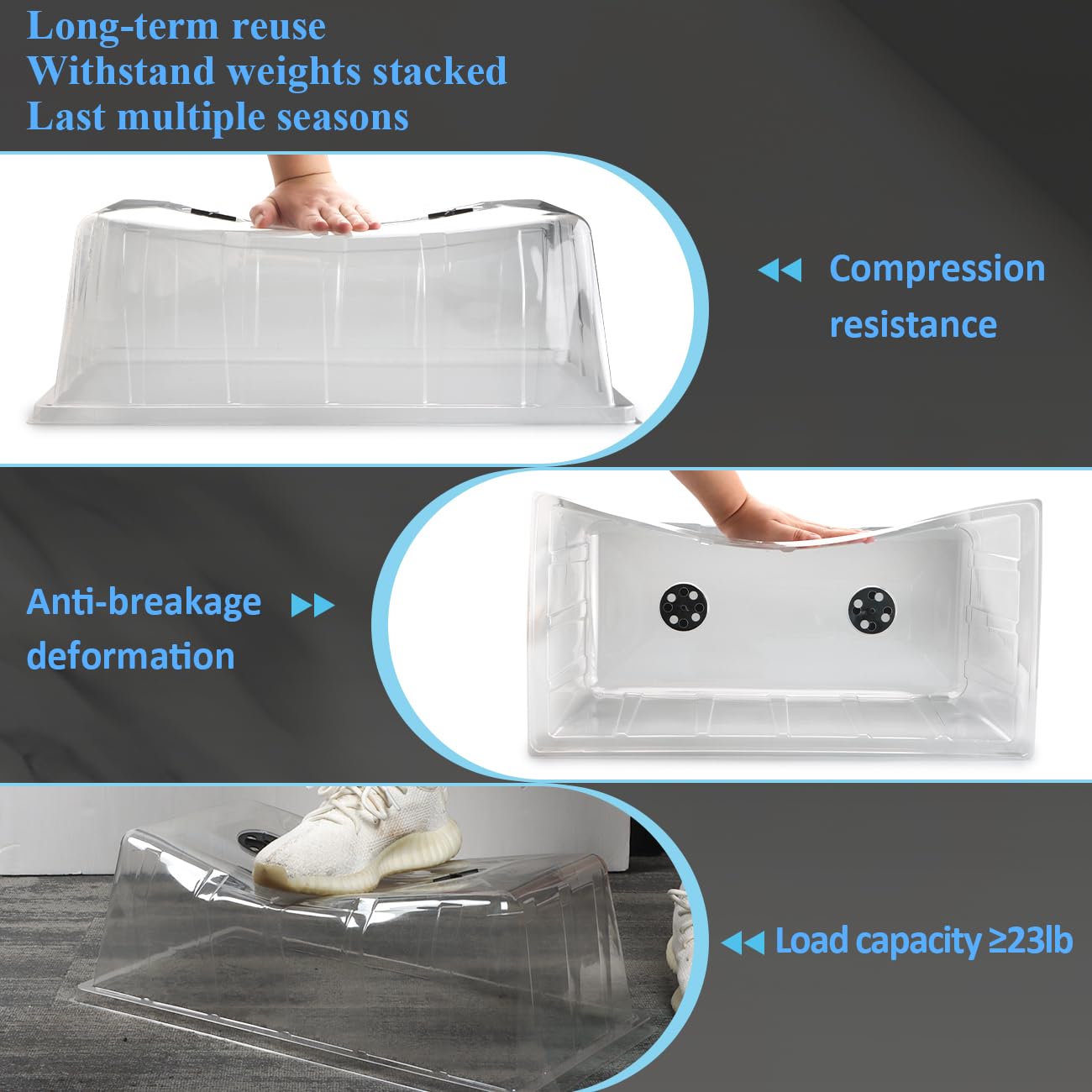 BTPLASTIK heavy-duty BPA-free dome withstands repeated use