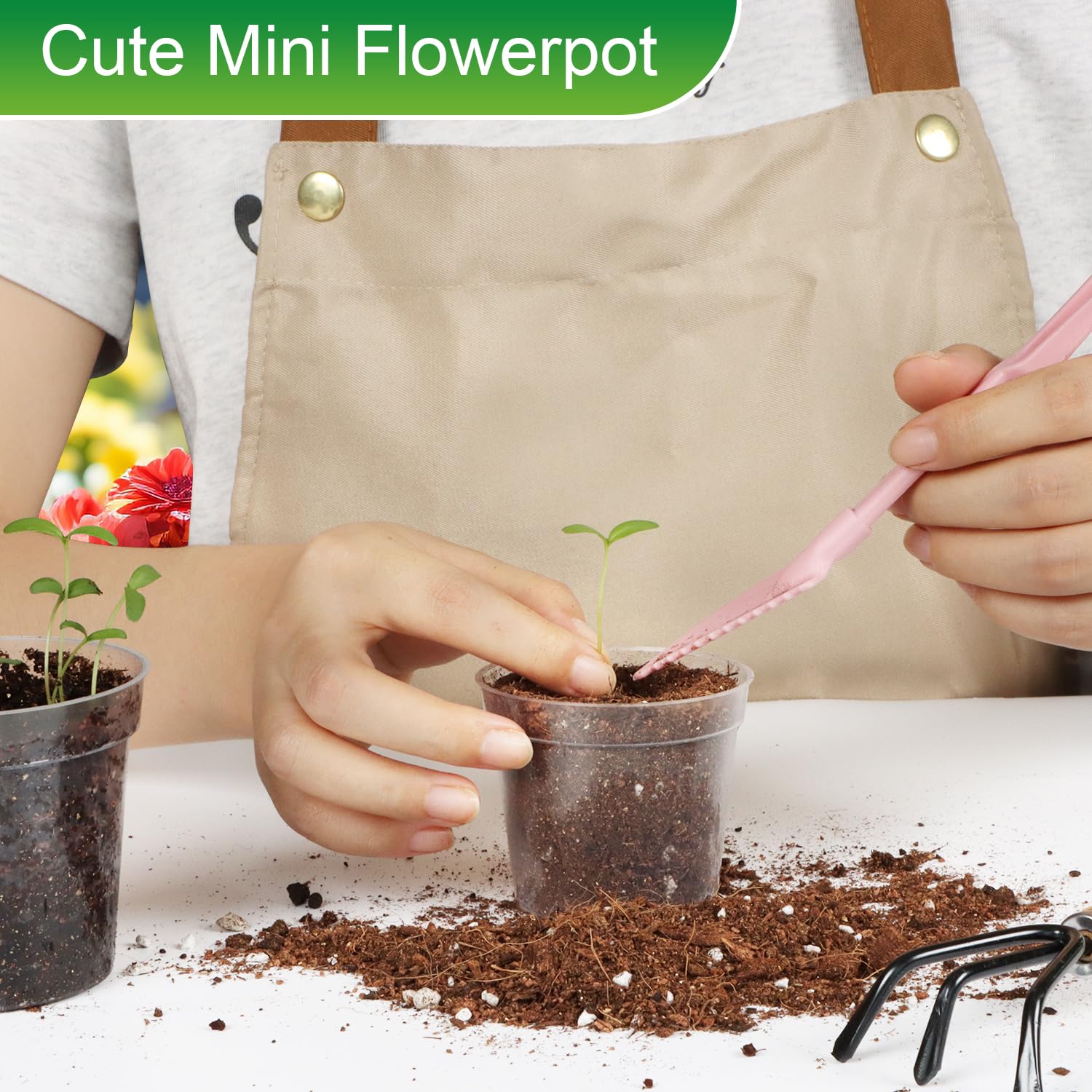 BTPLASTIK indoor-outdoor seedling pot fits compact spaces for germination.
