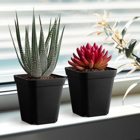 BTPLASTIK lightweight heat-resistant plant pots for easy handling.