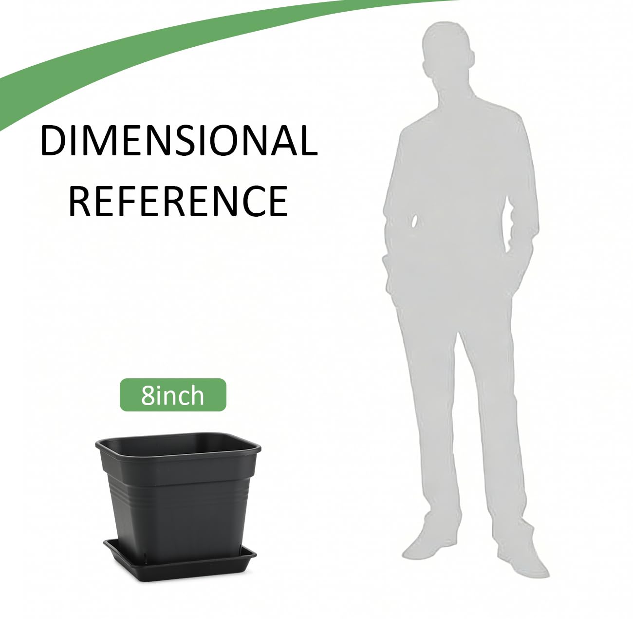 BTPLASTIK matte black planter finish blends with any home decor.