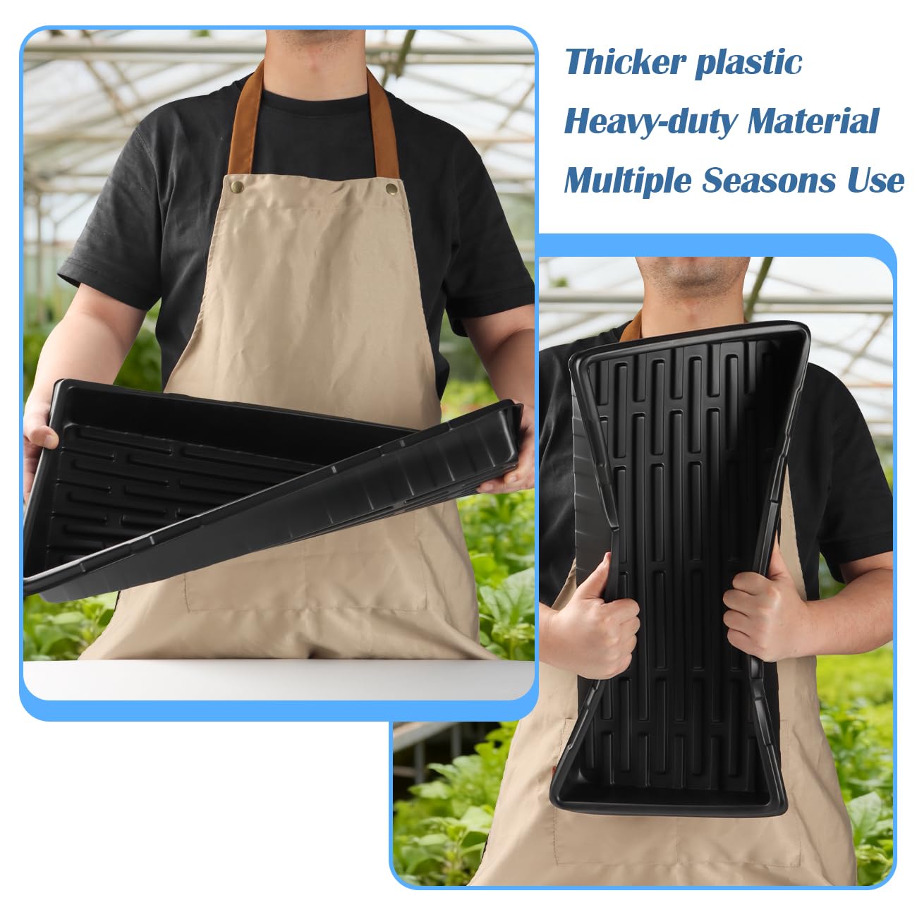 BTPLASTIK no-hole tray keeps water contained, reducing indoor mess.