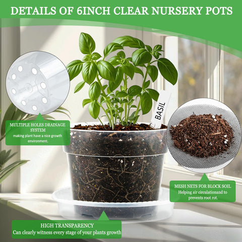 BTPLASTIK nursery pot with adjustable vents for airflow control