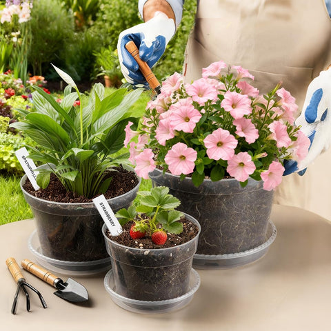 BTPLASTIK plant label helps organize varieties and notes for care.