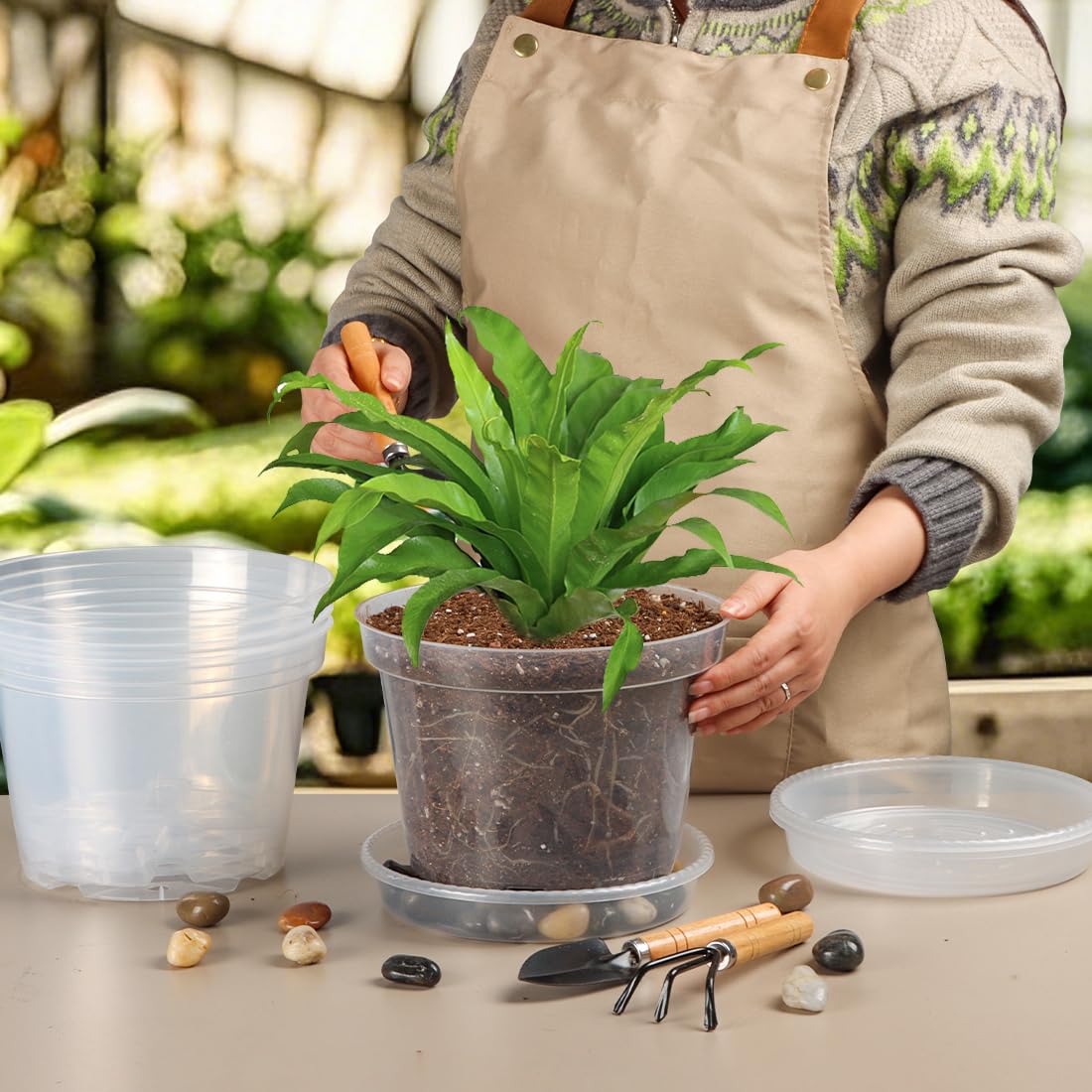 BTPLASTIK sturdy PP plastic pot demonstrates durable, reusable design