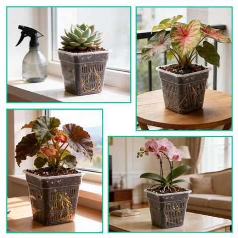 BTPLASTIK transparent design aids seed starting and root monitoring.