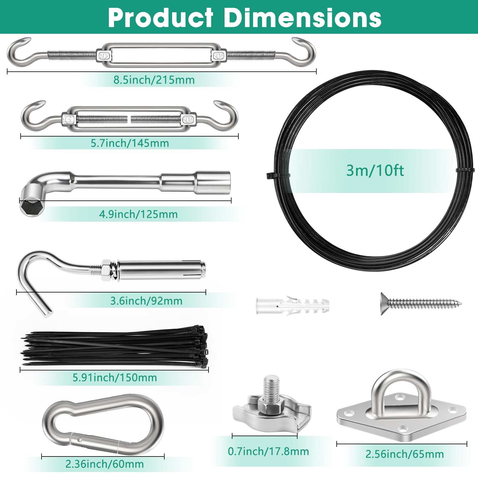 Btvsd 304 stainless steel cable offers rust resistance for durable outdoor use.