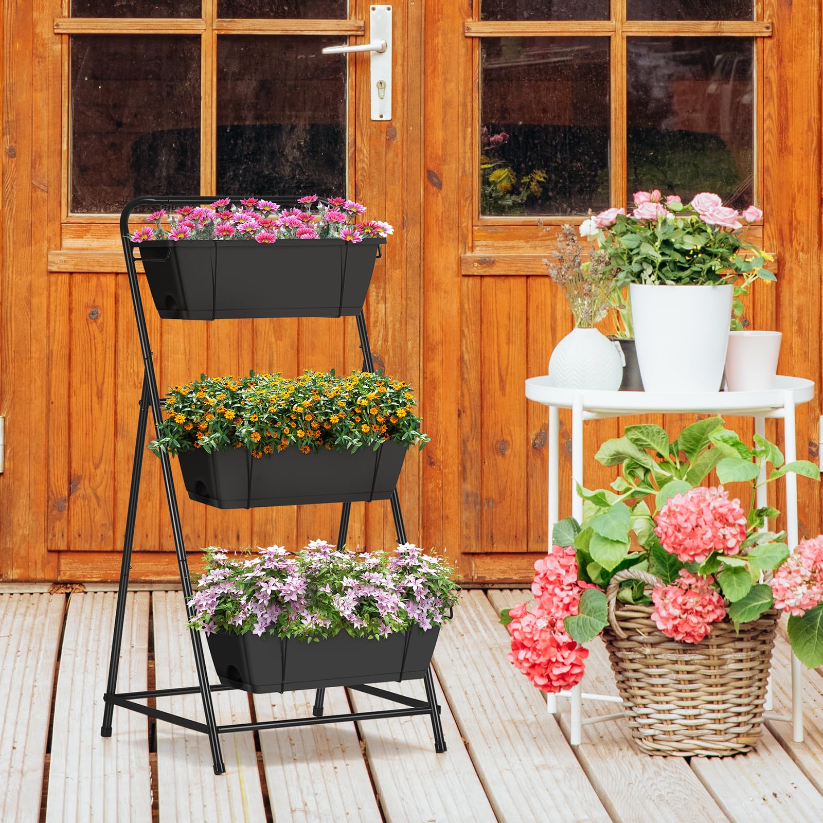 BTY outdoor-ready planter ideal for patios and balconies.