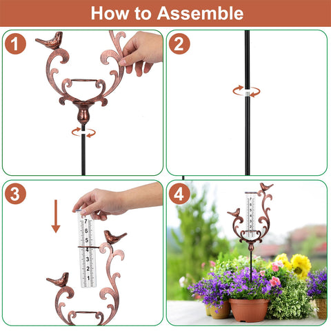 BUARO8AGA decorative garden accent adds vintage charm to yard