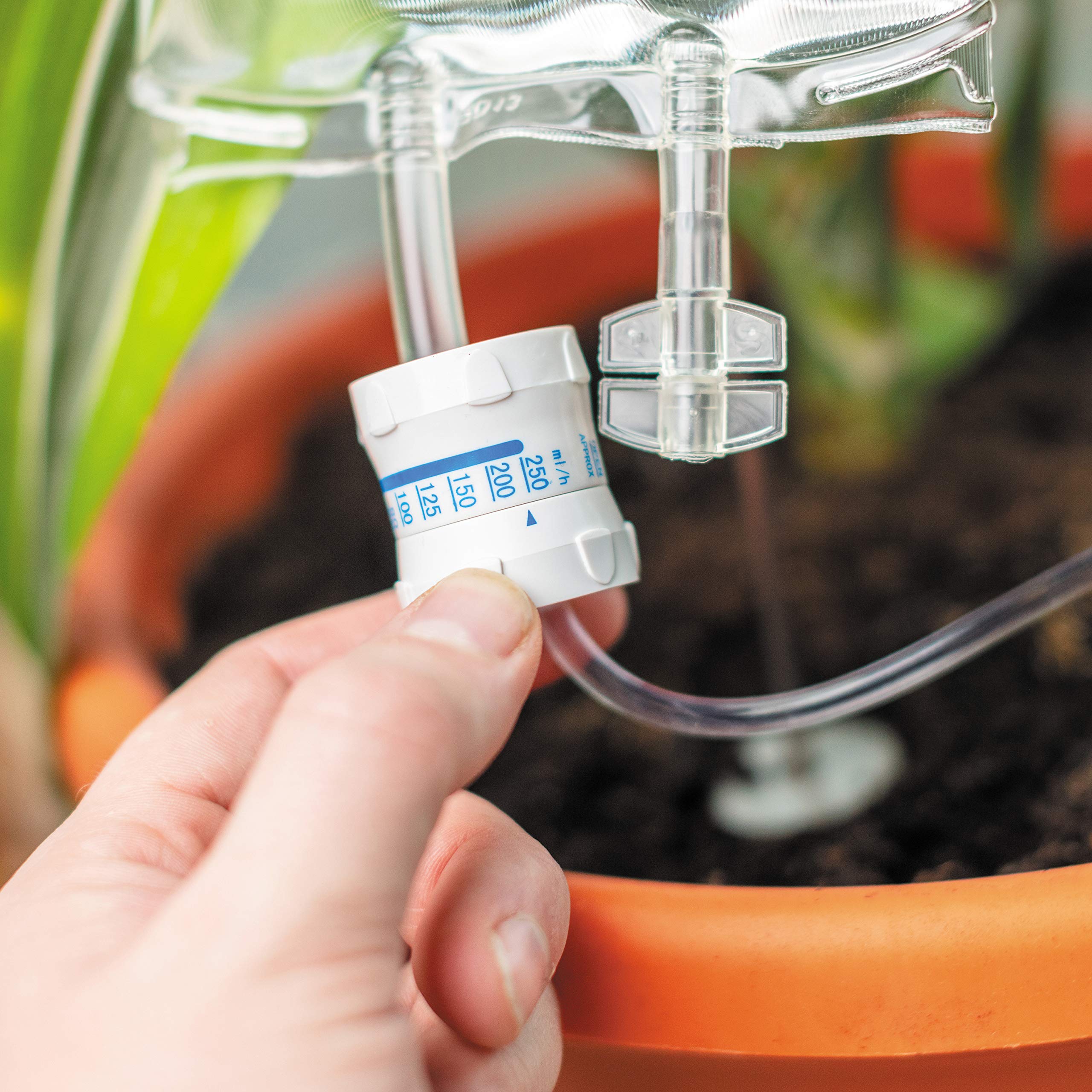 Bubblegum Stuff Plant Life Support drip setup shown on a small pot.