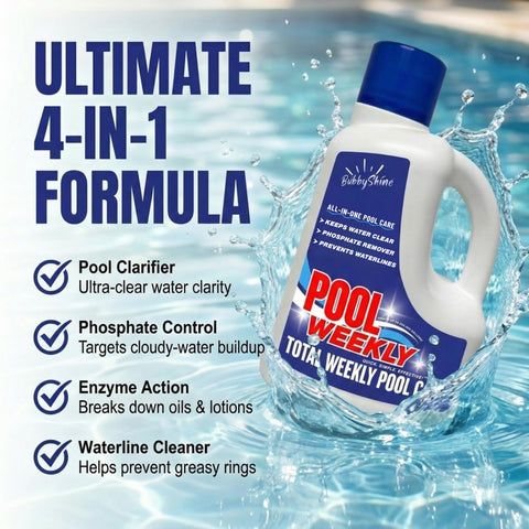 BubbyShine phosphate remover concentrates to reduce water haze