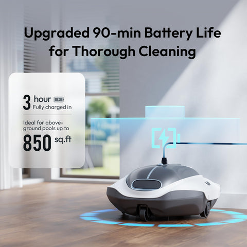 BUBLUE Bubot 300P smart navigation with LED indicators during operation