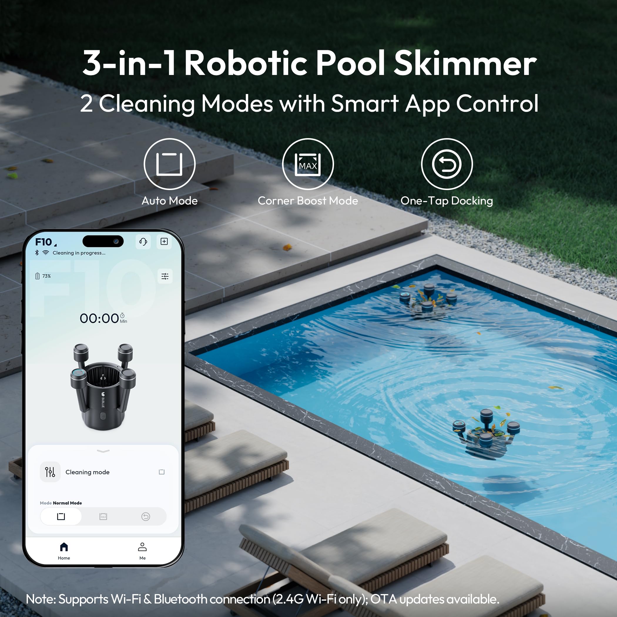 Bluestream AI path planning optimizes coverage for faster cleaning